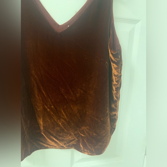 Loft NWT SZ Large Burnt Orange Velvety Tank - Picture 7 of 7